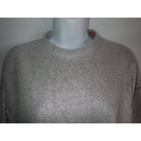 Anthropologie Mustard Seed Metallic Long Sleeve Sweater Women‎ S NEW - Picture 3 of 8